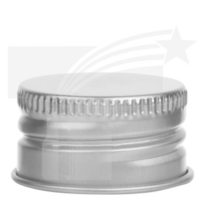 Tapa Plana de Aluminio R-28/410 Plata con liner